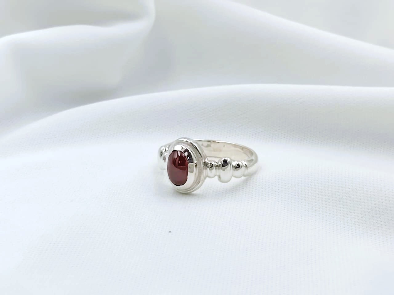 Anillo Circonia Granate